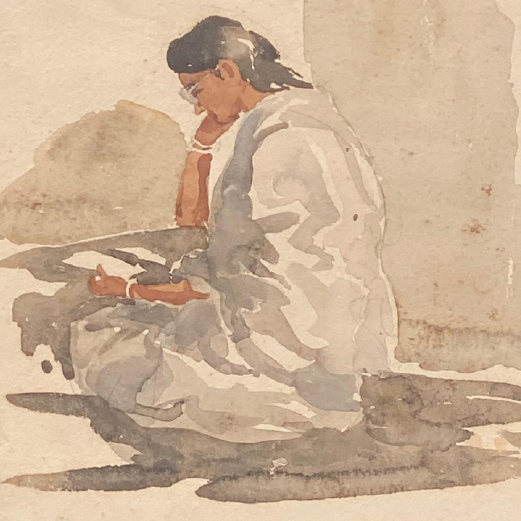 Woman with book