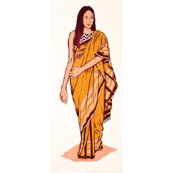 Women with khakhee saree