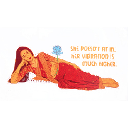 Women with blue lotus