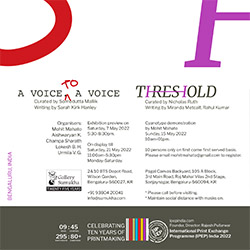 A VOICE TO A VOICE & THRESHOLD