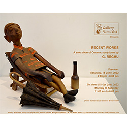 A solo show of Ceramic sculptures by G. Reghu