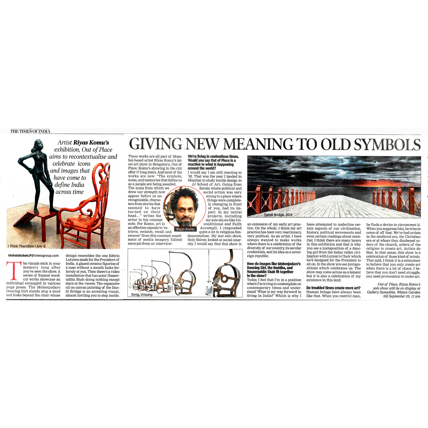 Giving New Meaning to Old symbols - The Times of India