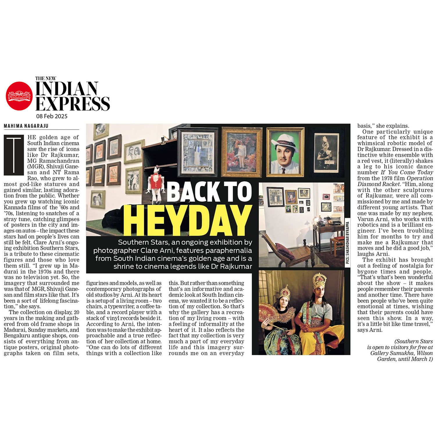 Indian Express by Mahima Nagaraju